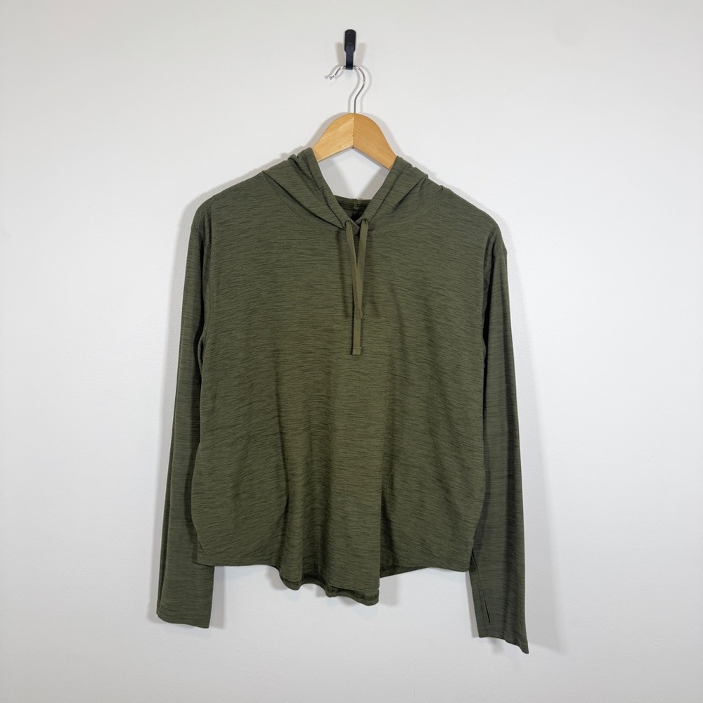 Old Navy Active Olive Green Breathe On Hoodie